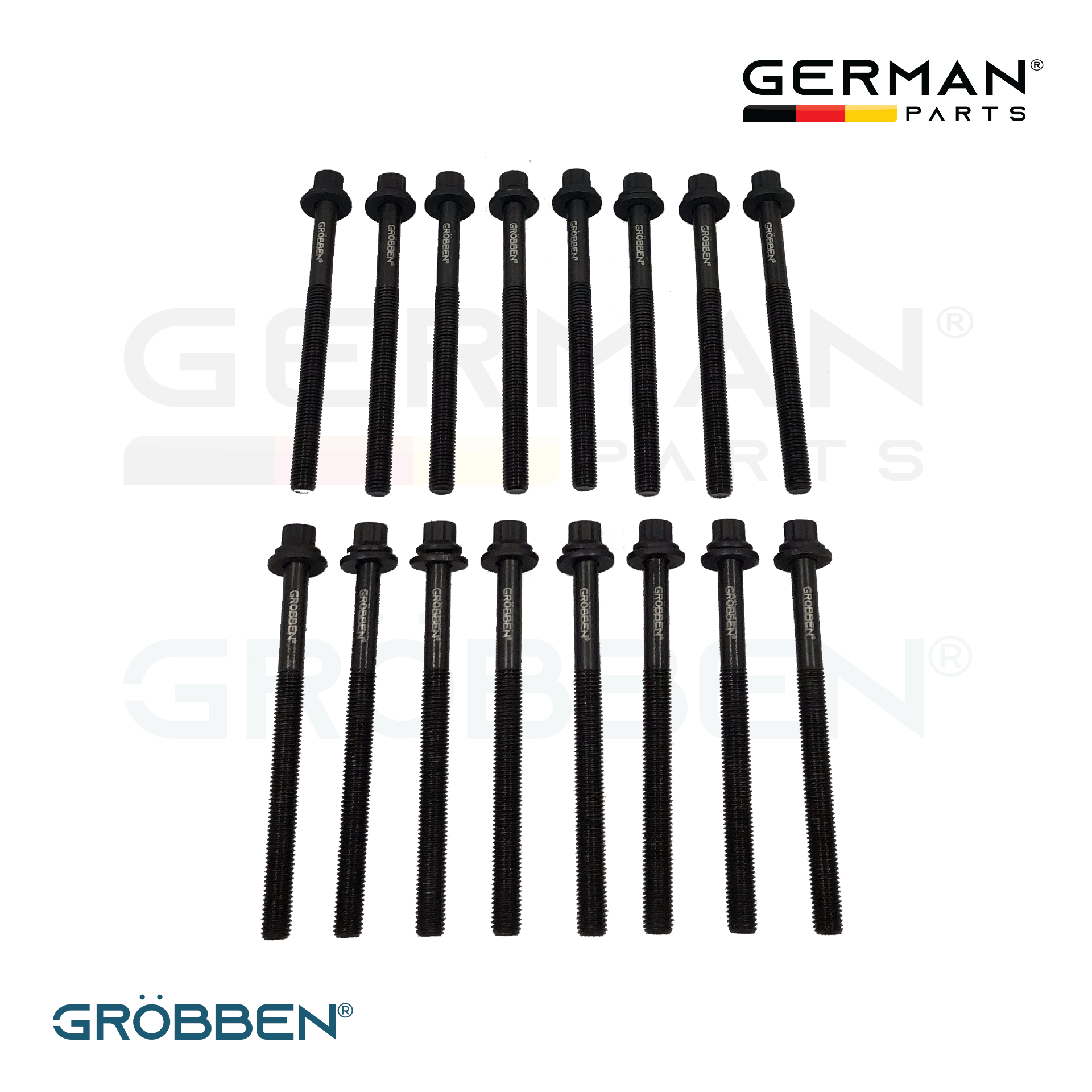 Parafuso de Cabeçote HYUNDAI G6DB/G6DA 3.3 V6 16un - Grobben - Imagem 2