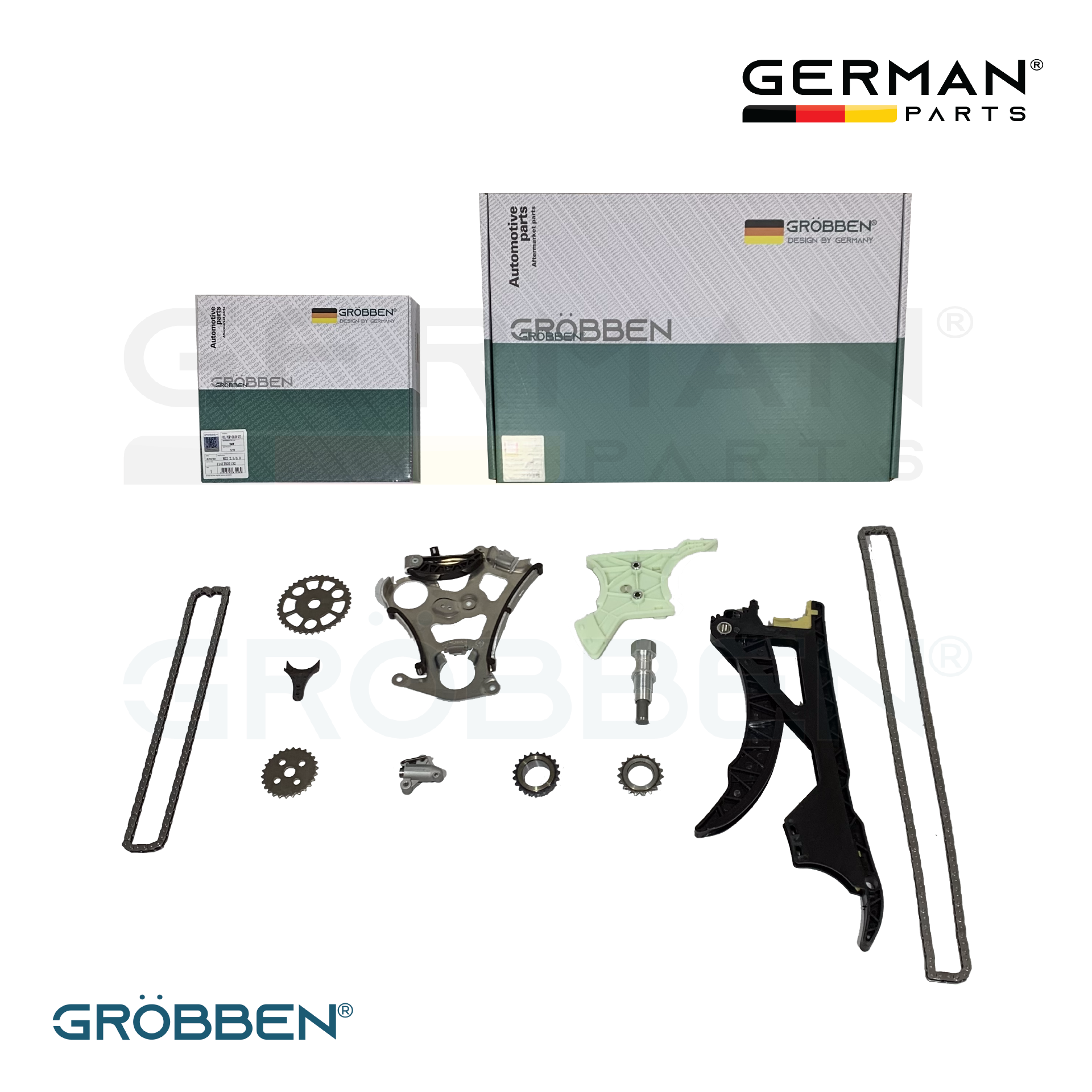 combo KIT DISTRIBUIÇÃO DO COMANDO E DA BOMBA DE OLEO BMW N52 S/ VVT - Grobben