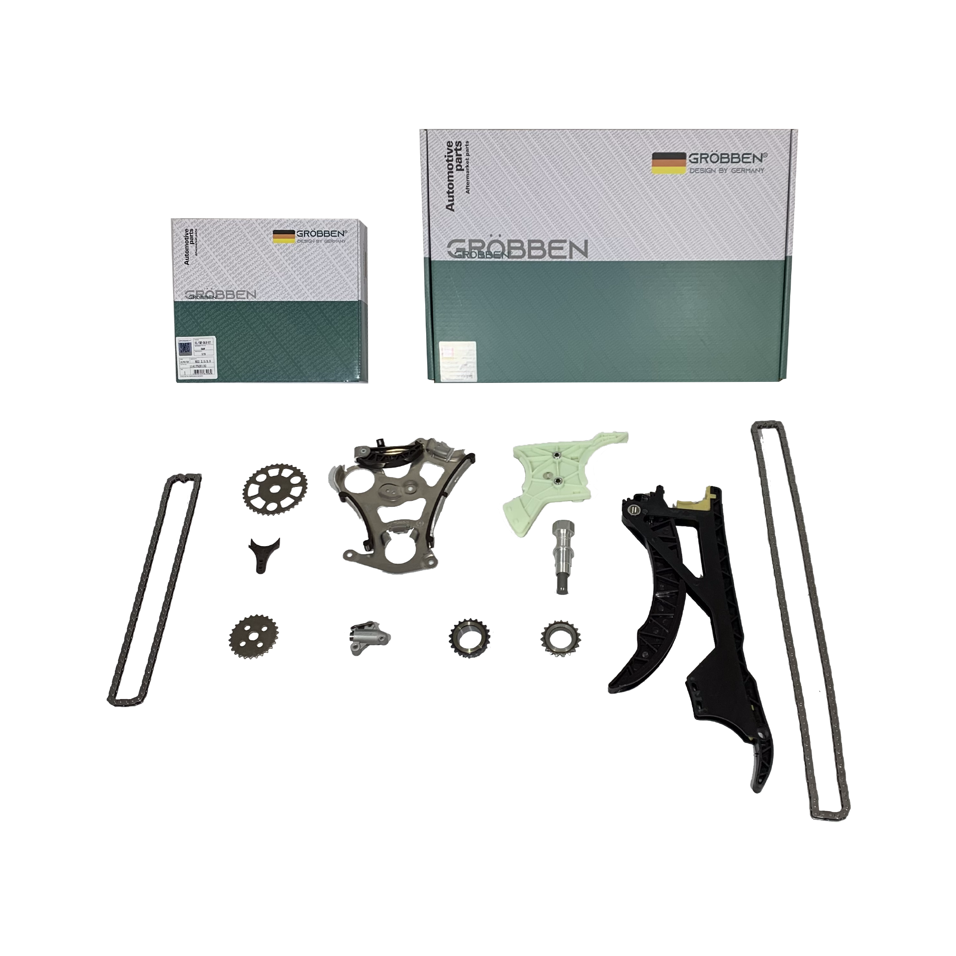 combo KIT DISTRIBUIÇÃO DO COMANDO E DA BOMBA DE OLEO BMW N52 S/ VVT - Grobben - Imagem 3
