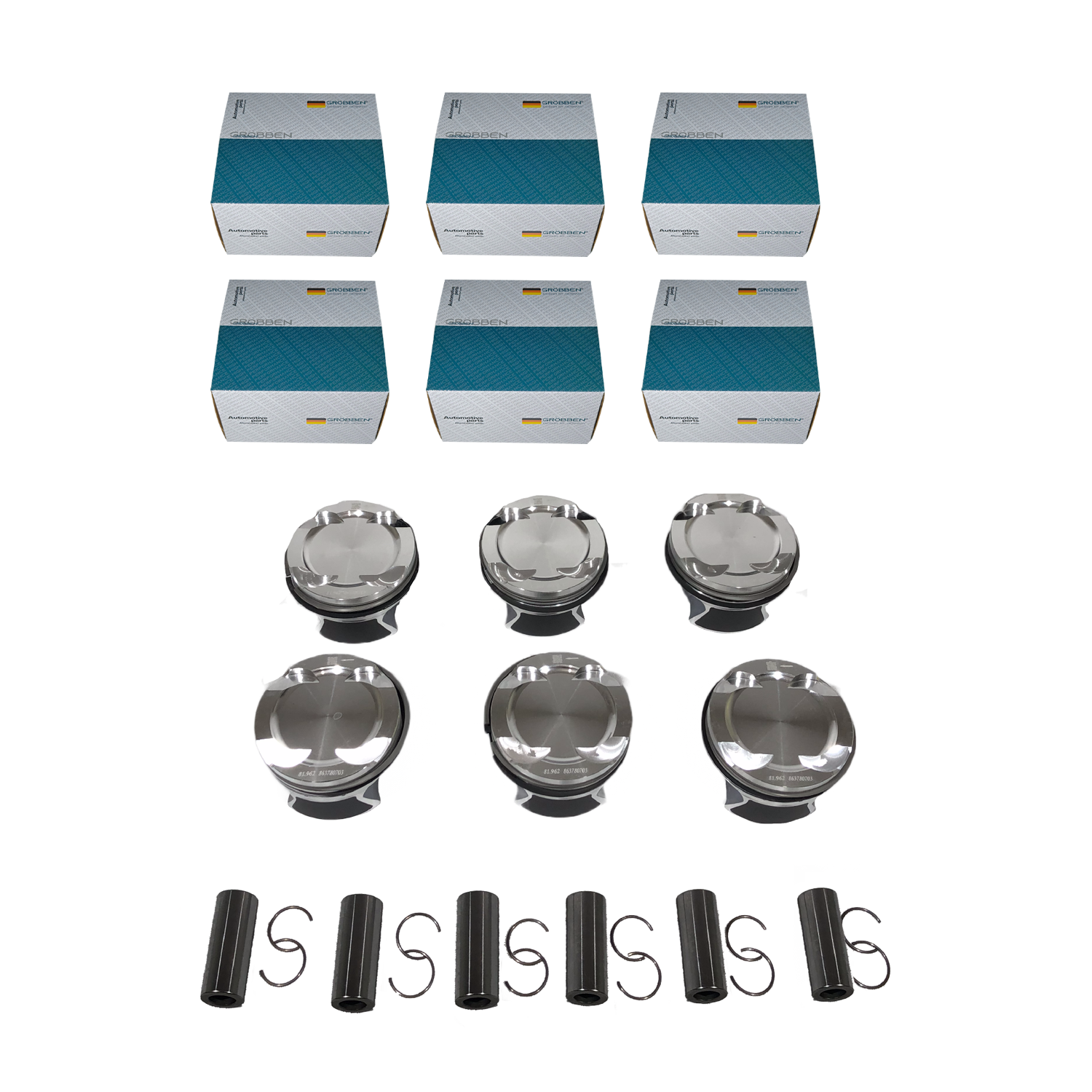 Kit Pistão BMW B58B30 3.0T STD (6unid) - Grobben