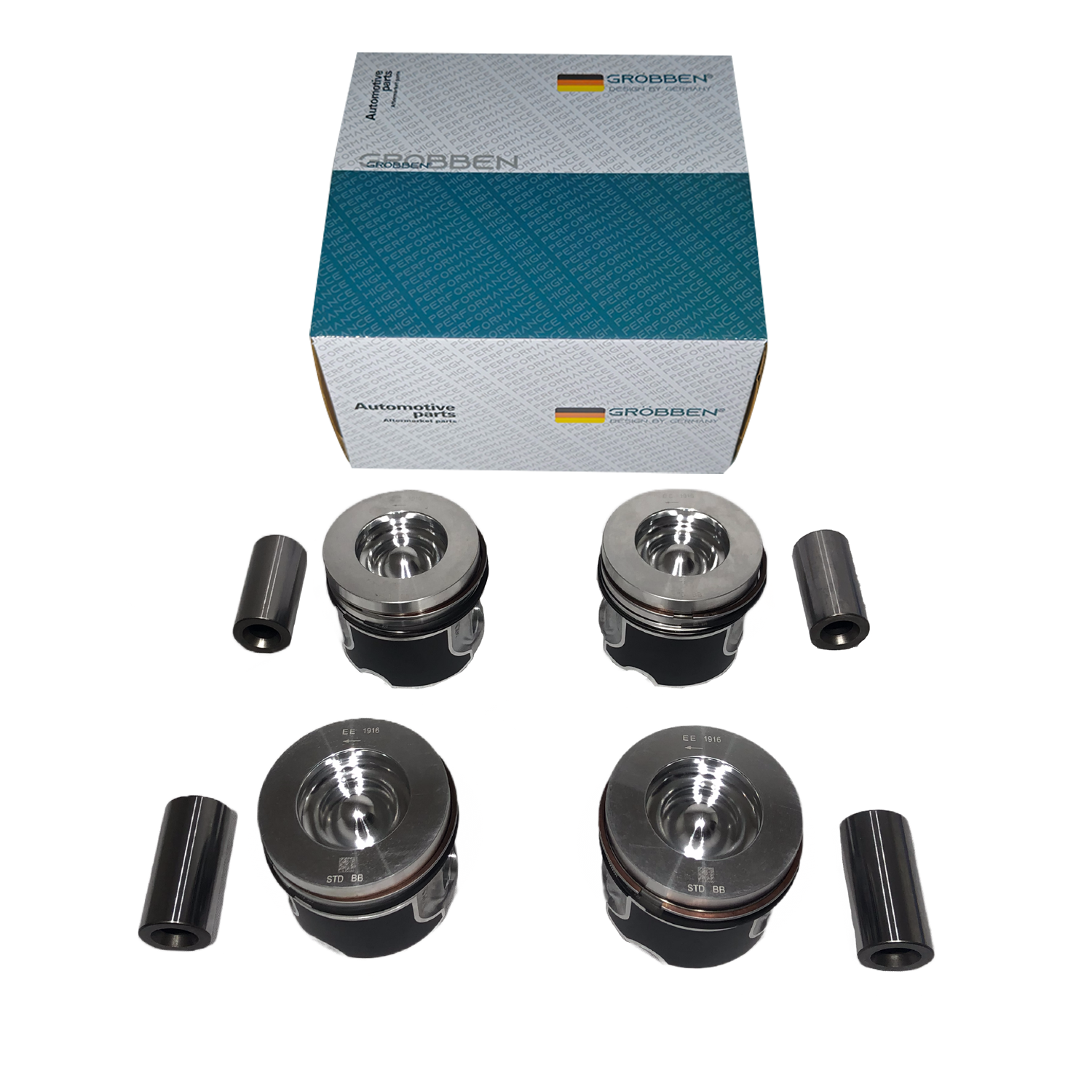 Kit Pistão LAND ROVER AJ200D DTA STD DIESEL (4unid) - Grobben