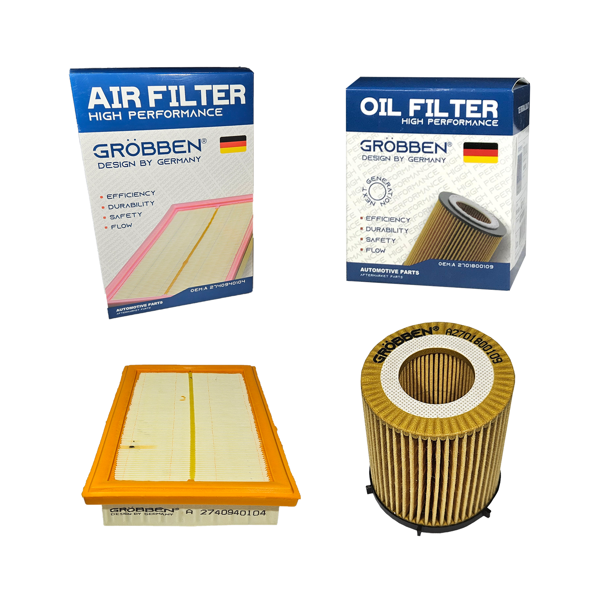 COMBO Filtro de Óleo e Ar MERCEDES M274.920 2.0T - Grobben